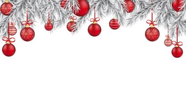 Christmas White Header  clipart