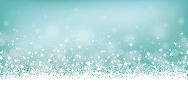 Tarjeta de Navidad Cyan — Vector de stock