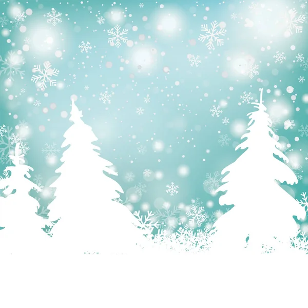 Χειμερινό φόντο Χριστουγέννων — Διανυσματικό Αρχείο