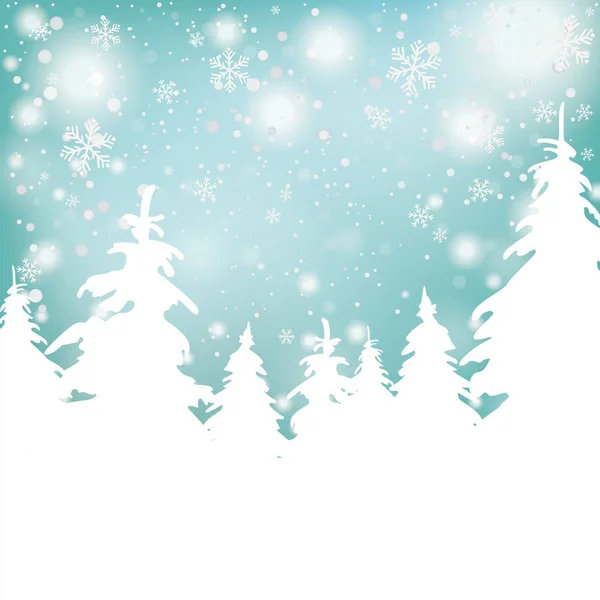 Christmas Snow Background — Stock Vector