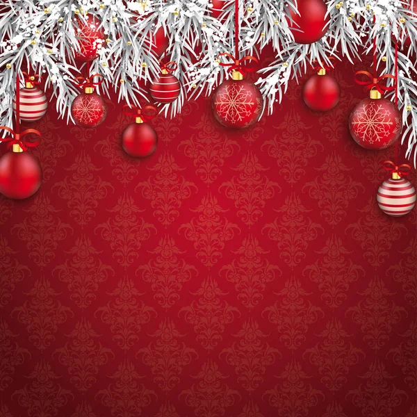 Weihnachtsschmuck Hintergrund — Stockvektor