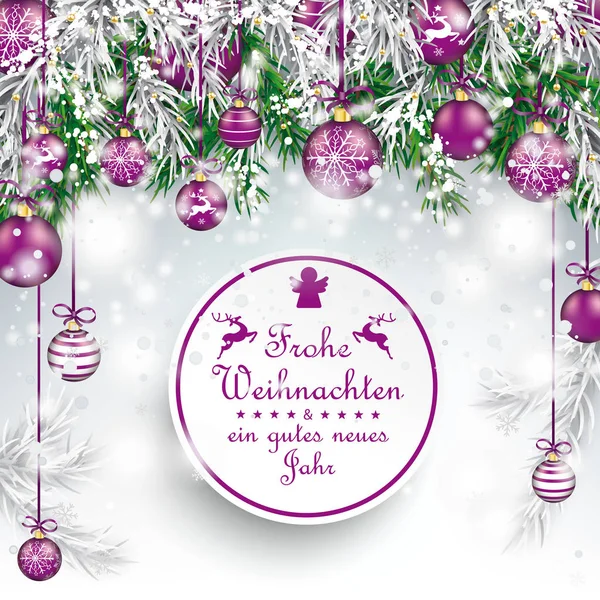 Weihnachtsgrußkarte — Stockvektor