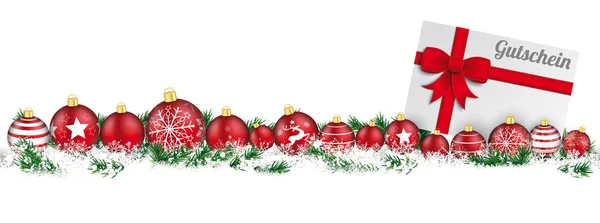 Noël Baubles Headline — Image vectorielle