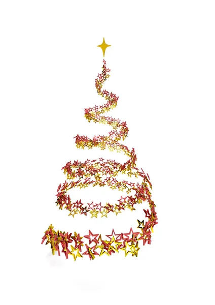 Poussière d'étoile arbre de Noël — Photo