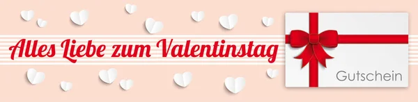 Záhlaví Valentýna — Stockový vektor
