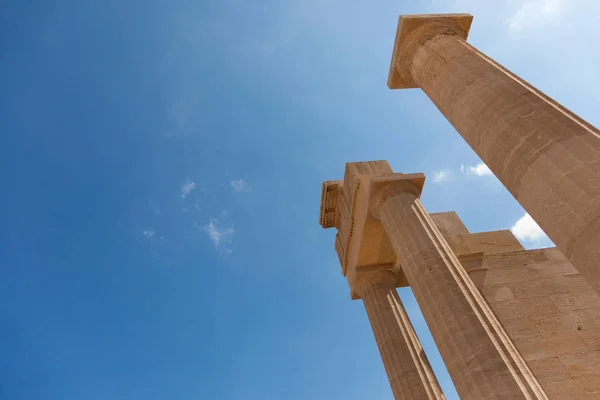 Templo de Lindian Athena Lindos em Greece — Fotografia de Stock