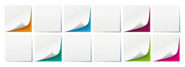 Bâtons blancs milieux colorés — Image vectorielle