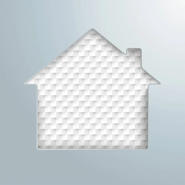Σπίτι τρύπα τετραγωνισμένο φόντο — Διανυσματικό Αρχείο