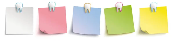 Palos de colores con cabecera de alfileres de dientes — Archivo Imágenes Vectoriales