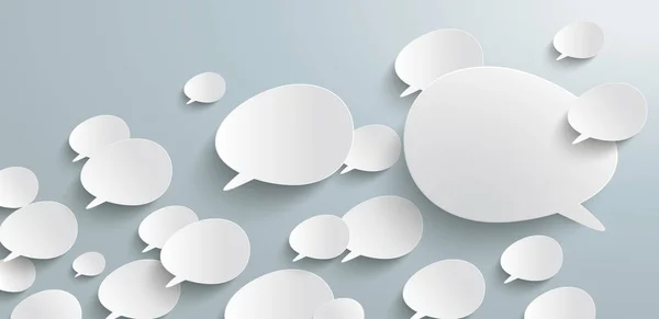 Инфографика Bevel Speech Bubbles Header — стоковый вектор