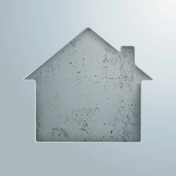 Дом из бетона — стоковый вектор