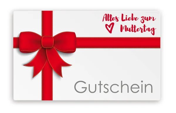 Gutschein Karte Muttertag — Stock Vector