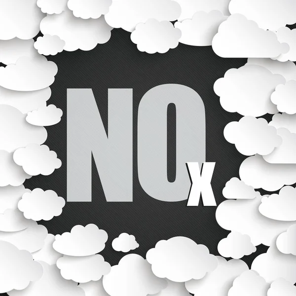 White Paper Clouds NOx — Stock Photo, Image