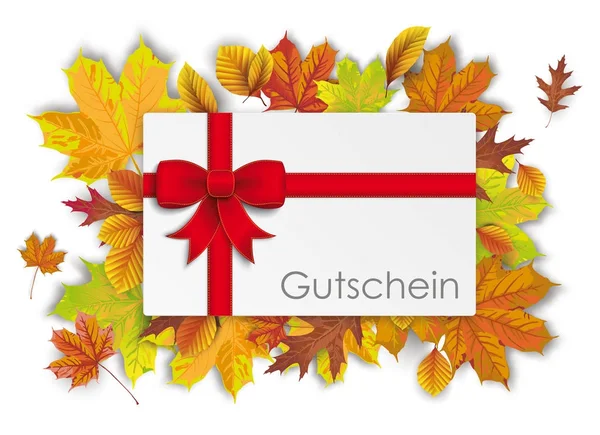 German text Gutschein — Stockvector