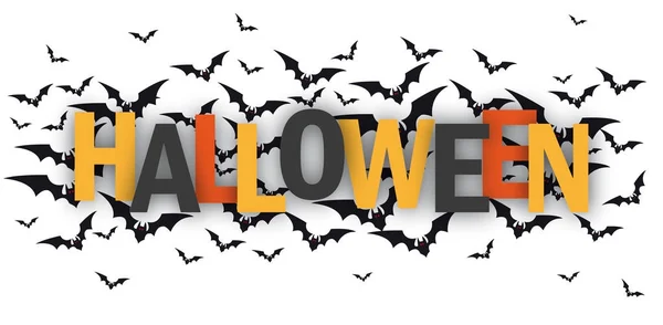 Halloween Vollmond Header — Stockvektor