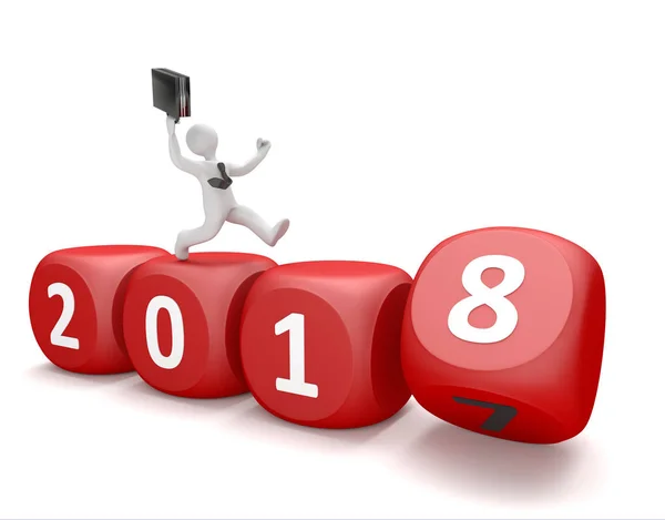 Gelukkig Nieuwjaar 2018 vector — Stockfoto