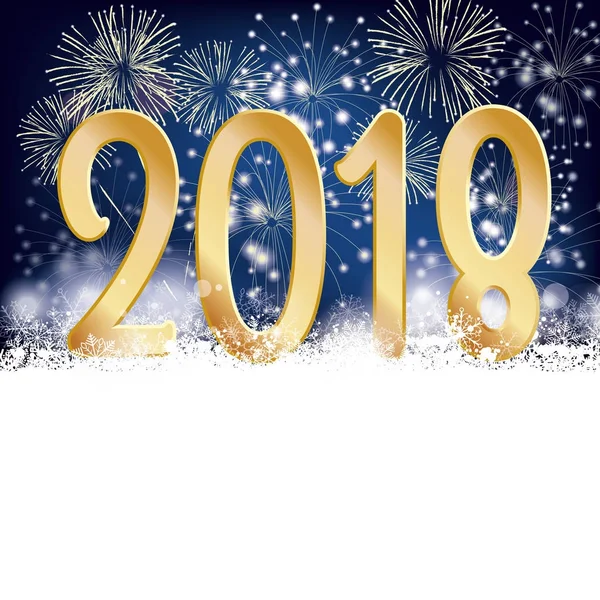 Szczęśliwego nowego roku 2018 wektor — Wektor stockowy