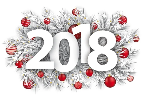 Feliz Año Nuevo 2018 — Vector de stock