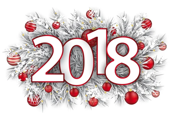 2018 Szczęśliwego Nowego Roku — Wektor stockowy