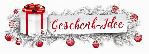 Немецкий Текст Geschenk Idee Translate Gift Idea Векторный Файл Eps — стоковый вектор