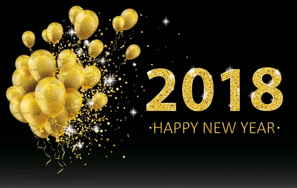 2018 рік щасливий новий рік — стоковий вектор