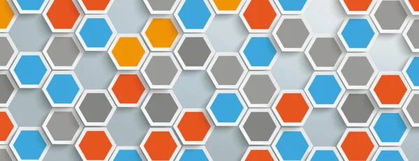 Hexagon Structure Gray Background Eps Vector File — Stock Vector