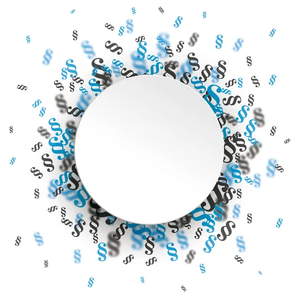 Λευκή Βίβλος Κύκλο Μπλε Και Γκρι Σημεία Λευκό Φόντο Διανυσματικό — Διανυσματικό Αρχείο
