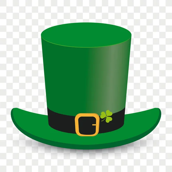 Chapéu Irlandês Patricks Day Fundo Quadriculado Arquivo Vetorial Eps — Vetor de Stock