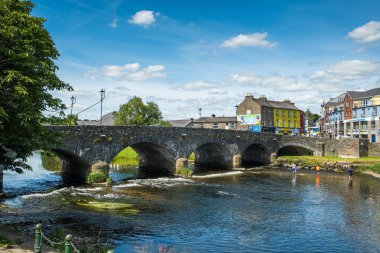 The Bridge spanning the Slaney River in Enniscorthy, Co Wexford, Ireland. clipart