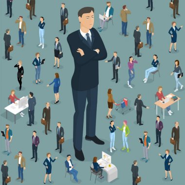 İşadamı büyük patron lider ofis