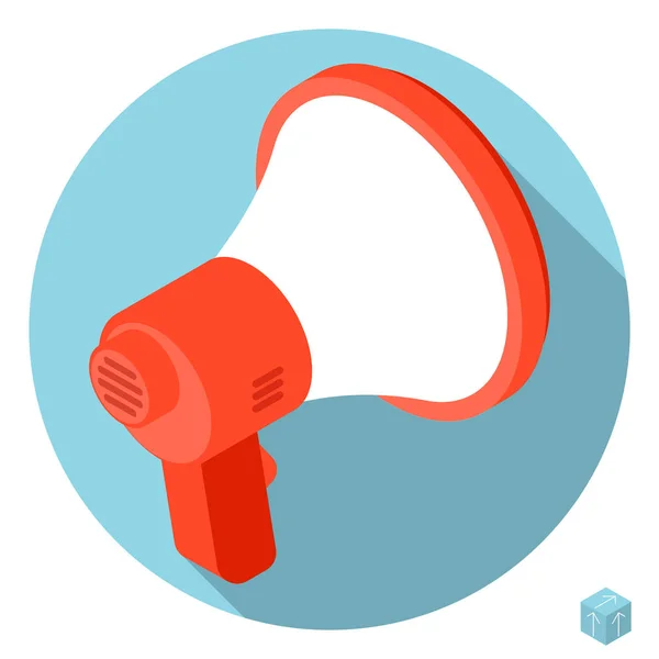 Loudspeaker megaphone icon — Stock Vector