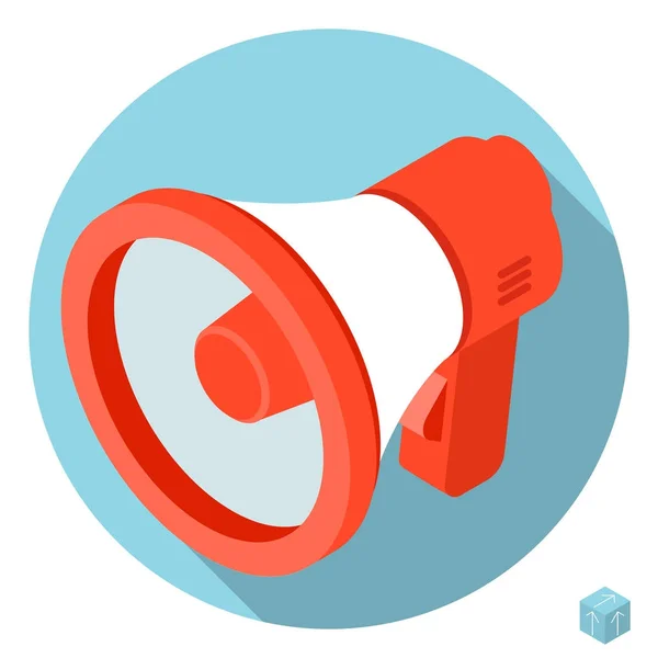 Loudspeaker megaphone icon — Stock Vector