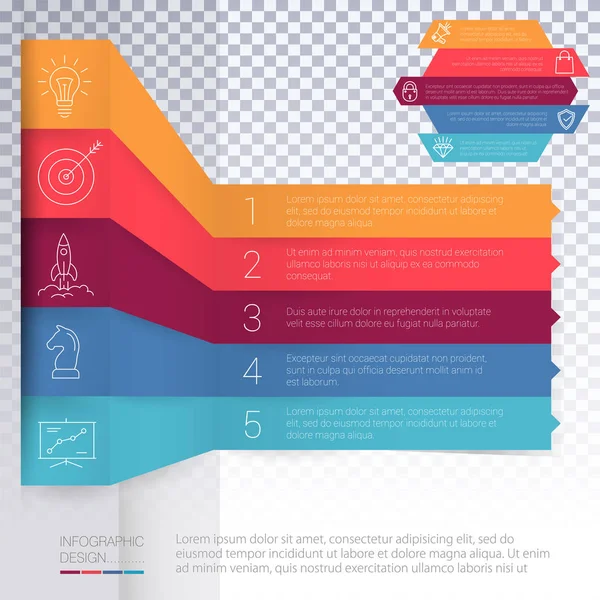 Plantilla de infografías vectoriales . — Archivo Imágenes Vectoriales