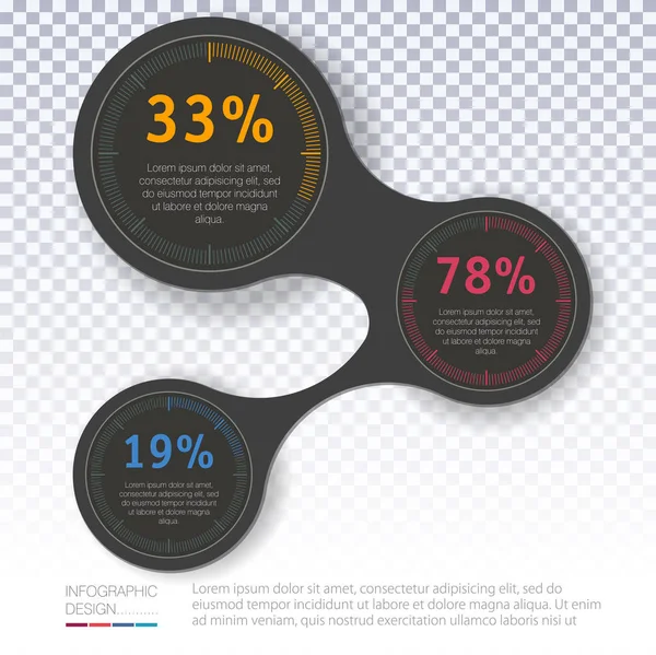 Wzór infografiki wektorowej. — Wektor stockowy