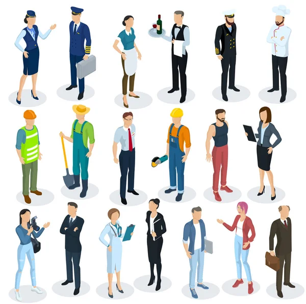 Isometric  vector people — Stock Vector