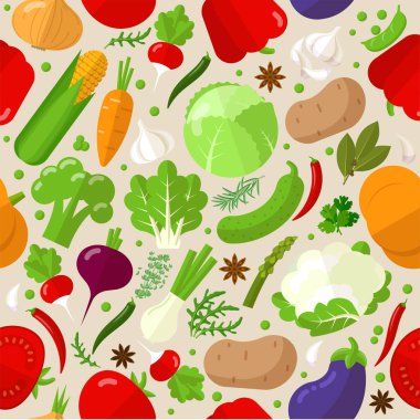 sebze vektör seamless modeli