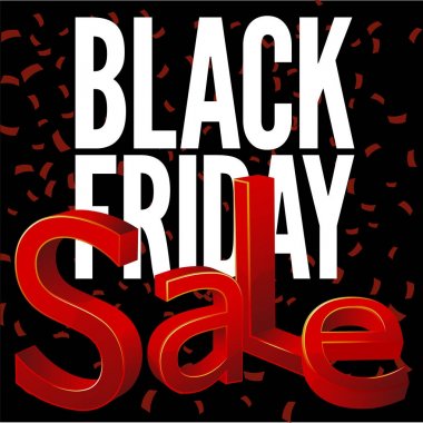 Kara Cuma indirim posteri