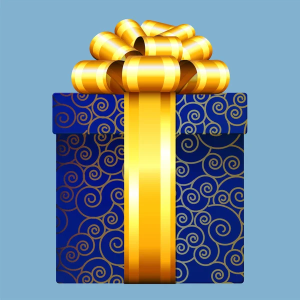 Caja de regalo decoración — Vector de stock