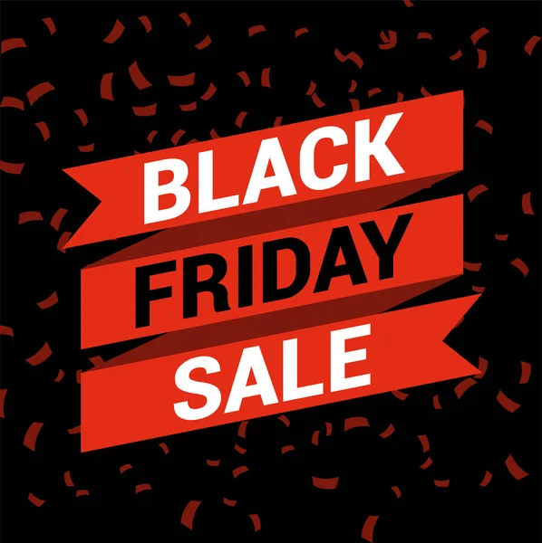 Verkaufsposter zum Black Friday — Stockvektor