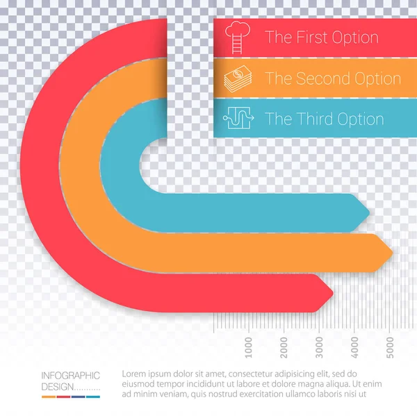 Modello di infografica vettoriale. — Vettoriale Stock