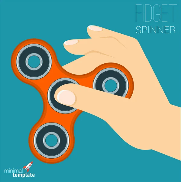 Fidget spinner relaksujący zabawka — Wektor stockowy