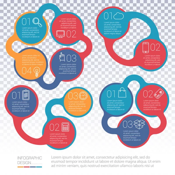 Plantilla de infografías vectoriales . — Archivo Imágenes Vectoriales