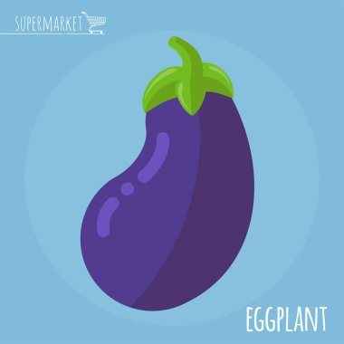 Patlıcan vektör simgesi