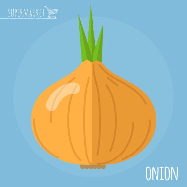 soğan vektör simgesi.