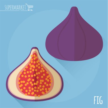 İncir vektör simgesi.