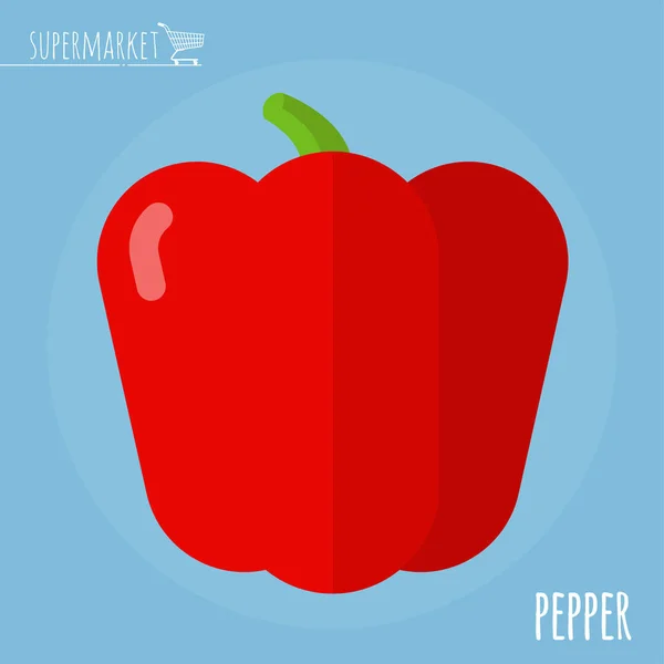 Pepper vector icon — Stock Vector