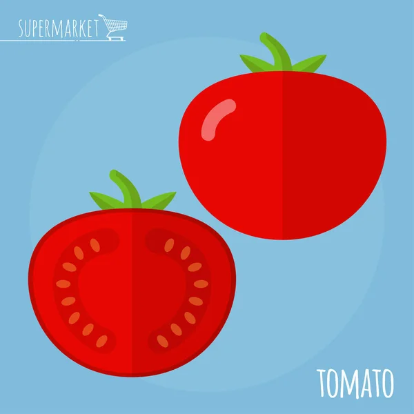 Tomato vector icon. — Stock Vector