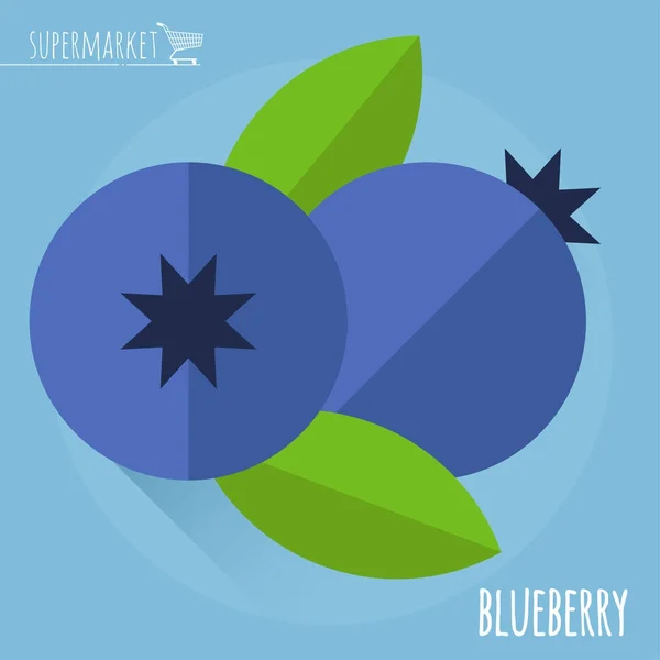 Blueberry vector icon. — Stock Vector