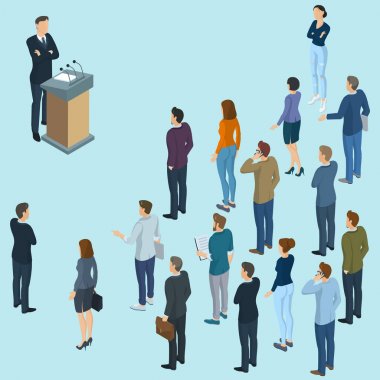 Bir konuşma vermek hoparlör