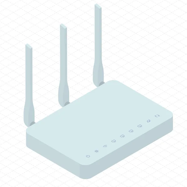 Router wi-fi inalámbrico — Vector de stock